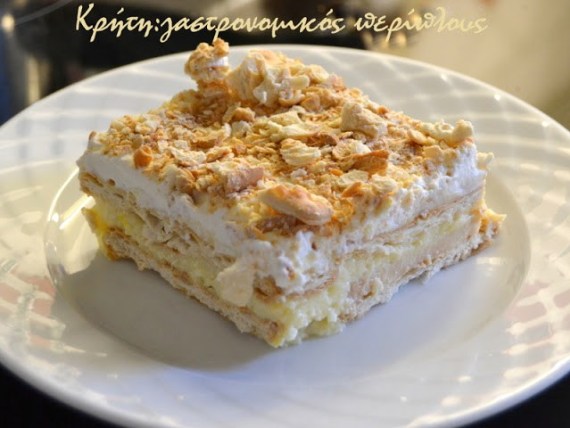 Γλυκό ψυγείου με cream crackers